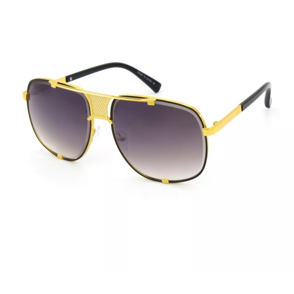 Designer Oversized Square Aviators Sunglasses